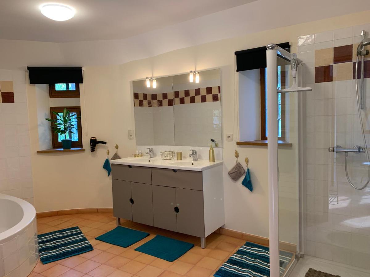 Chambre voûtée avec Bain Finlandais privé Manoir Du Charme Gorges Du Tarn Causses Quezac  Extérieur photo