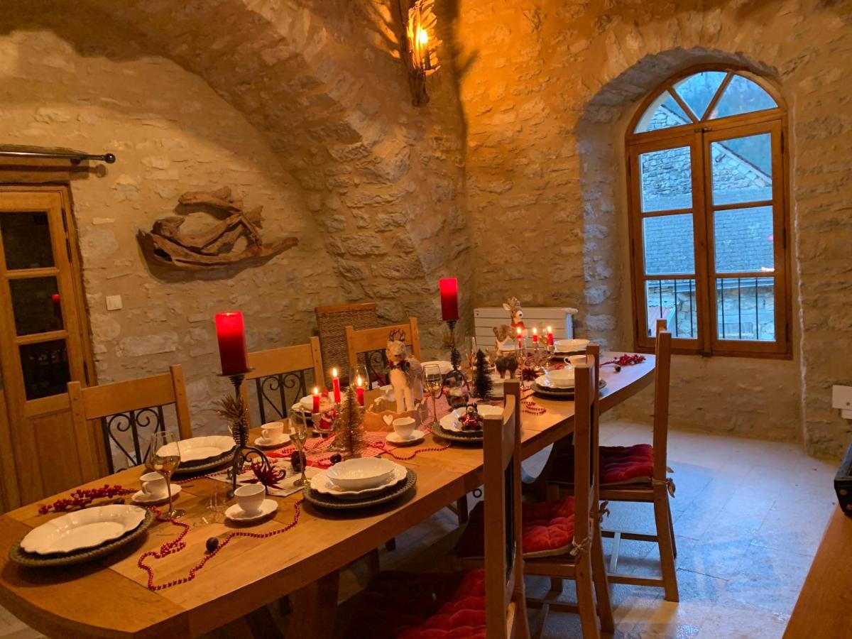 Chambre voûtée avec Bain Finlandais privé Manoir Du Charme Gorges Du Tarn Causses Quezac  Extérieur photo