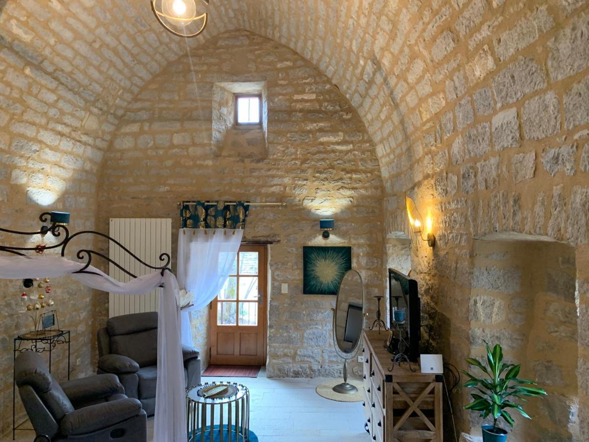 Chambre voûtée avec Bain Finlandais privé Manoir Du Charme Gorges Du Tarn Causses Quezac  Extérieur photo